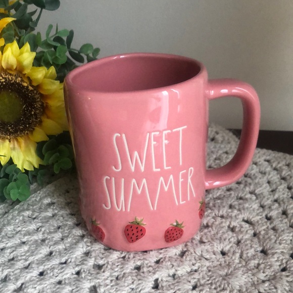 Rae Dunn Other - Rae Dunn Pink SWEET SUMMER Strawberry Coffee Mug